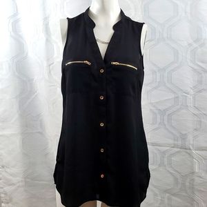 Guess Black Tunic Style Shirt Size Small